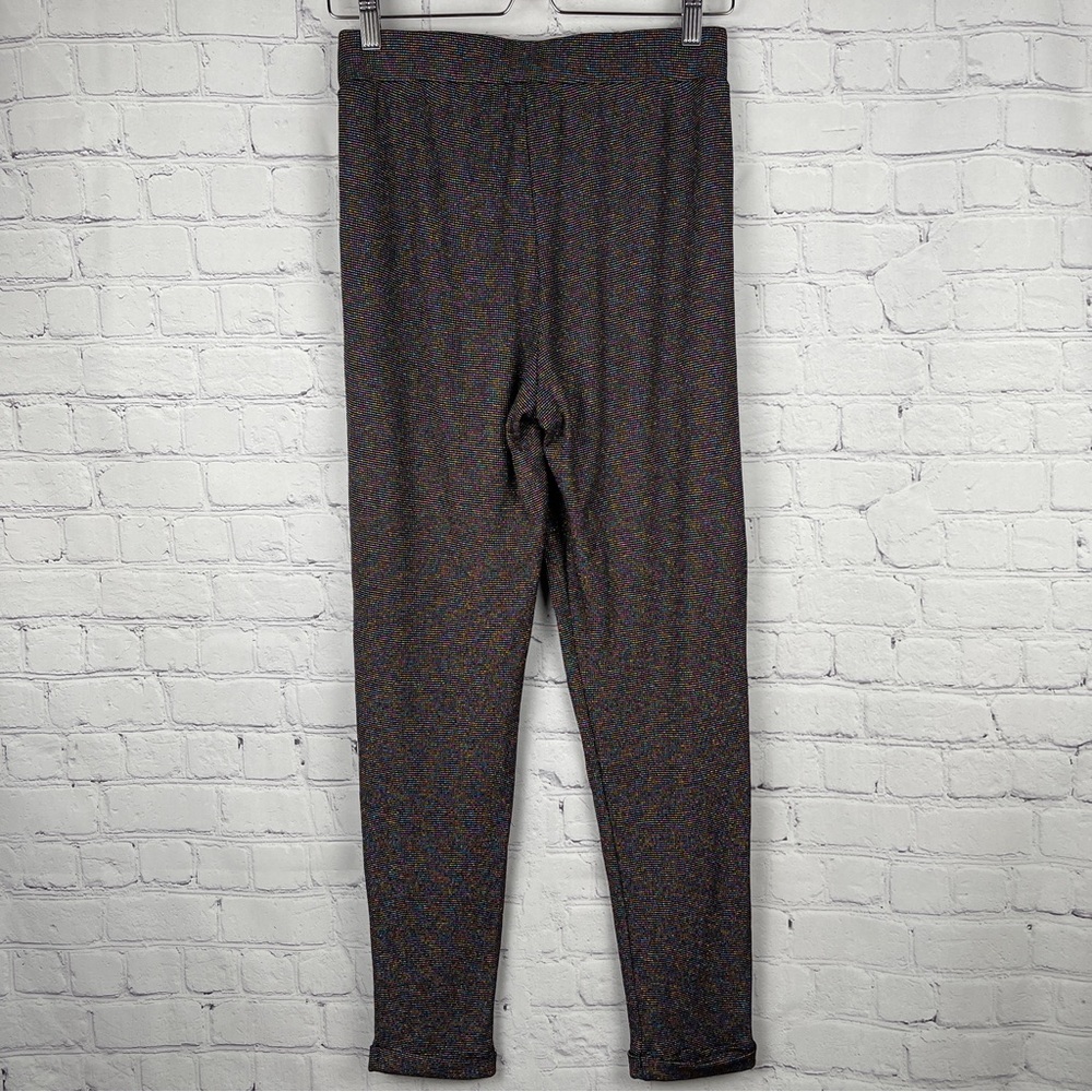 TEREZ multicolor metallic pleated high waist lightweight stretch pants, size S - Picture 3 of 13